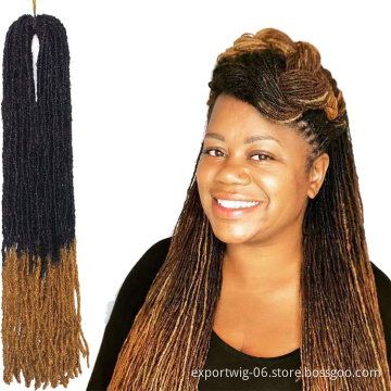Extensions Mixed Color Goddess Locs Crochet Hair Soft Deadlocks Synthetic African Soft Goddess Sister Locs Extensions Faux
